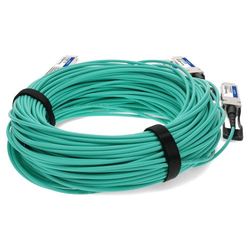 AddOn Networks ADD-Q4ARQ56MX-O3M InfiniBand/fibre optic cable 118.1" (3 m) 4xQSFP56 QSFP56 AOC Aqua color