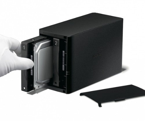Buffalo LinkStation 220 NAS Marvell Armada 370 0.25 GB DDR3 8 TB HDD Black