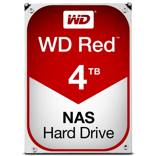 Western Digital Red internal hard drive 4 TB 5400 RPM 64 MB 3.5" Serial ATA III