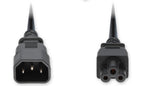 AddOn Networks ADD-C142C5C18G6FBK power cable Black 70.9" (1.8 m) C14 coupler C5 coupler