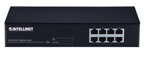Intellinet 560764 network switch Fast Ethernet (10/100) Power over Ethernet (PoE) Black