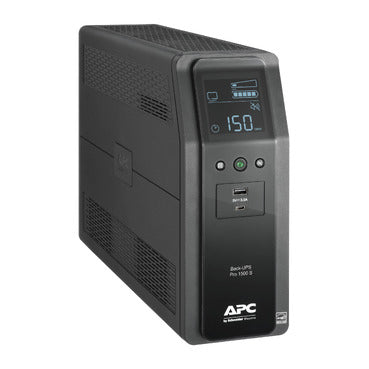 APC Back-UPS Pro, 1500VA/900W, Tower, 120V, 10x NEMA 5-15R outlets, AVR, USB Type A + C ports, LCD, User Replaceable