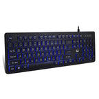 Adesso AKB-139EB keyboard Medical USB QWERTY US English Black