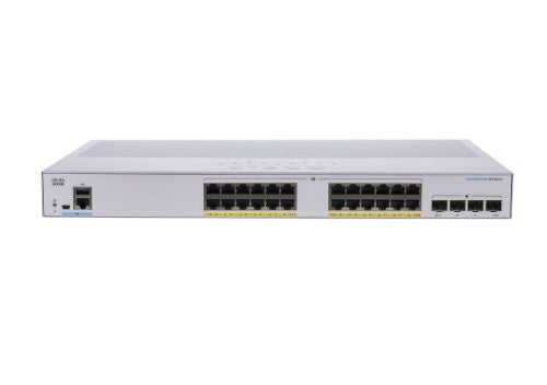 Cisco CBS350-24P-4X-UK network switch Managed L2/L3 Gigabit Ethernet (10/100/1000) Power over Ethernet (PoE) Silver