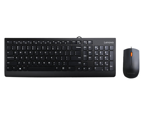 Lenovo 300 keyboard Mouse included Universal USB QWERTY US English Black