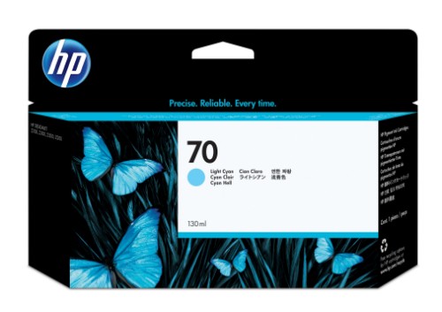 C9390A (70) Ink cartridge bright cyan, 130ml