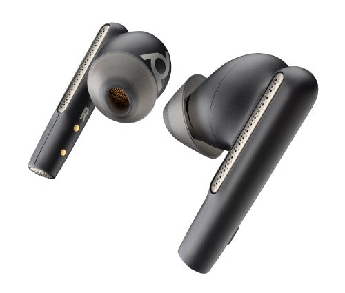 HP Poly Poly Voyager Free 60+ UC Carbon Black Earbuds +BT700 USB-C Adapter +Touchscreen Charge Case