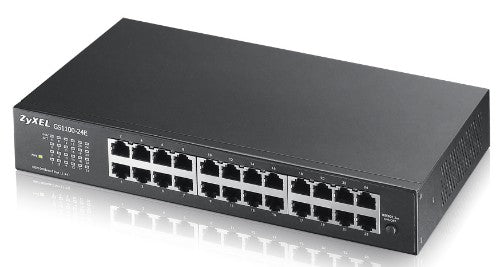 Zyxel GS1100-24E network switch Unmanaged Gigabit Ethernet (10/100/1000) Black