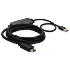 AddOn Networks USB32HDMI2M video cable adapter 78.7" (2 m) USB Type-A HDMI Black