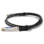 AddOn Networks QDD-400-CU2M-AO InfiniBand/fibre optic cable 78.7" (2 m) QSFP-DD Black, Silver