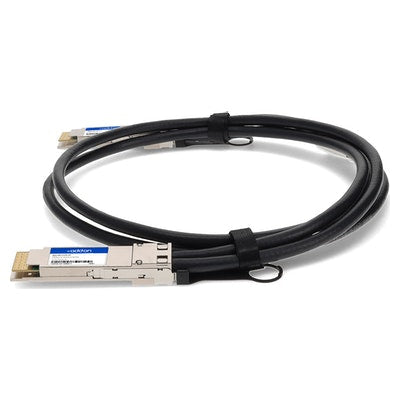 AddOn Networks QDD-400-CU2M-AO InfiniBand/fibre optic cable 78.7" (2 m) QSFP-DD Black, Silver