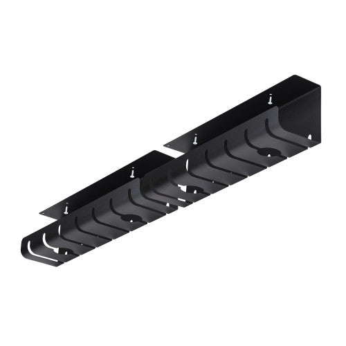 StarTech.com S2MB-DESK-CABLE-TRAY cable organizer Cable tray Black 2 pc(s)