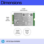 HP 5G Sub-6 WWAN interface cards/adapter Internal
