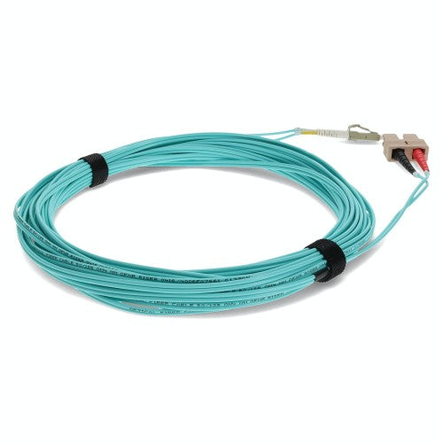AddOn Networks ADD-SC-LC-7M5OM4-TAA InfiniBand/fibre optic cable 275.6" (7 m) LOMM Aqua color