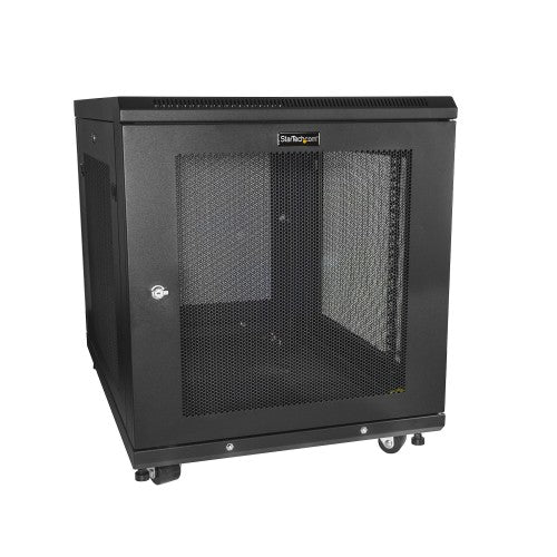 StarTech.com RK1233BKM rack cabinet 12U Freestanding rack Black
