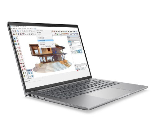 HP DK8K0UT laptop Copilot+ PC 14" Touchscreen WUXGA 32 GB DDR5-SDRAM 1 TB SSD Wi-Fi 7 (802.11be) Windows 11 Pro AI Workstation, AI PC Silver