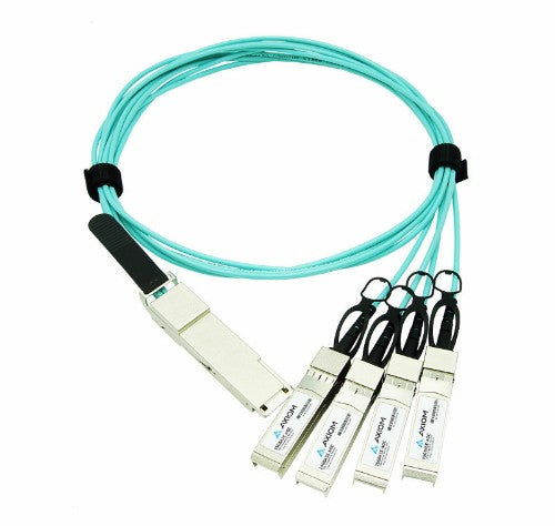 Axiom JNP-100G-AOCBO-3M-AX InfiniBand/fibre optic cable 118.1" (3 m) QSFP28 4x SFP28 Aqua color