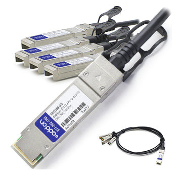 AddOn Networks 5m QSFP+ - 4 x SFP+ InfiniBand/fibre optic cable 196.9" (5 m) QSFP+ 4xSFP+ Black