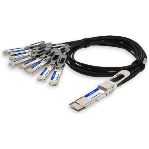 AddOn Networks QSFPDD-8SFP28-PDAC1M-AO InfiniBand/fibre optic cable 39.4" (1 m) QSFP-DD 8xSFP56 Black, Gray