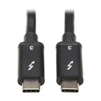 Tripp Lite MTB3-00M5-5A-B Thunderbolt cable 19.7" (0.5 m) 40 Gbit/s Black
