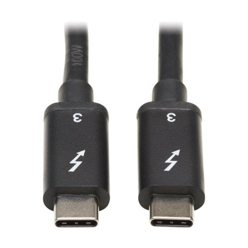 Tripp Lite MTB3-00M5-5A-B Thunderbolt cable 19.7" (0.5 m) 40 Gbit/s Black