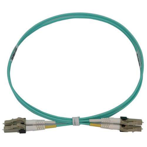Tripp Lite N820X-01M InfiniBand/fibre optic cable 39.4" (1 m) LC OFNR Aqua color, Beige
