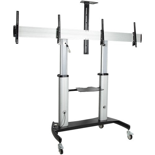 StarTech.com STNDMTVDUO TV mount 60" Black, Silver