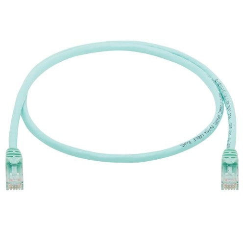 Tripp Lite N261-003-AQ networking cable Turquoise 35.8" (0.91 m) Cat6a U/UTP (UTP)