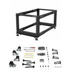 StarTech.com 4POSTRACK12U rack cabinet 12U Freestanding rack Black
