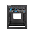 StarTech.com RK1219WALLOH rack cabinet 12U Wall mounted rack Black