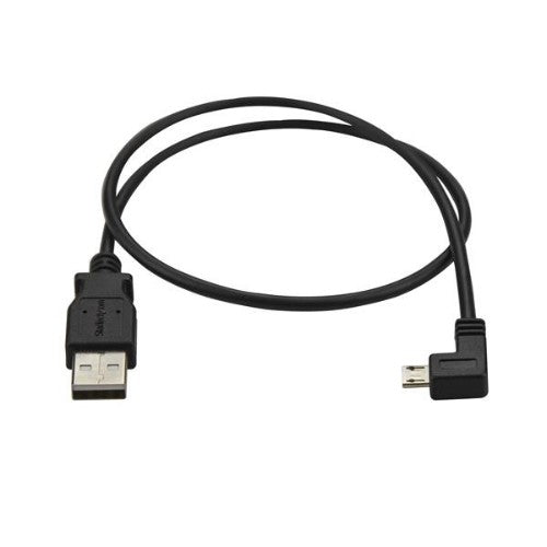 StarTech.com USBAUB50CMLA USB cable USB 2.0 19.7" (0.5 m) USB A Micro-USB B 0.48 Gbit/s Black