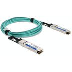 AddOn Networks 40G-QSFP-QSFP-AOC-0501-AO InfiniBand/fibre optic cable 196.9" (5 m) QSFP+ Green