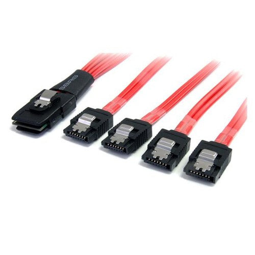 StarTech.com 1m SCSI SAS SCSI cable Red, Black SATA III 39.4" (1 m) SATA 7-pin - Buy IT Solutions