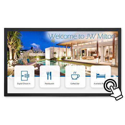 Sharp M431-IR signage display Digital signage flat panel 43" LCD Wi-Fi 500 cd/m² Black Touchscreen 24/7