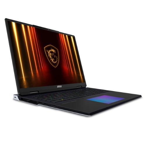 MSI Titan 18 HX AI A2XWJG 614US Intel Core Ultra 9 285HX Laptop 18" UHD+ 64 GB DDR5-SDRAM 6 TB SSD NVIDIA GeForce RTX 5090 Wi-Fi 7 (802.11be) Windows 11 Pro Black