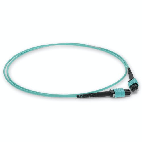 AddOn Networks ADD-MPOMPO-3M5OM4-TAA InfiniBand/fibre optic cable 118.1" (3 m) MPO LOMM Aqua color