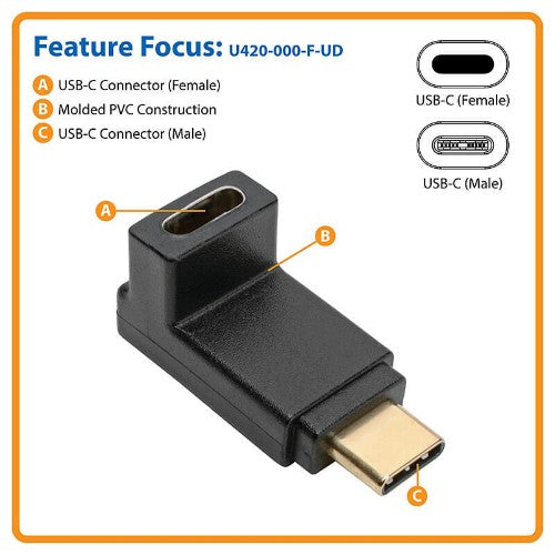 Tripp Lite U420-000-F-UD cable gender changer USB C Black
