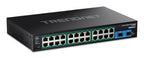 Trendnet TI-RP262 network switch Unmanaged Power over Ethernet (PoE) Black