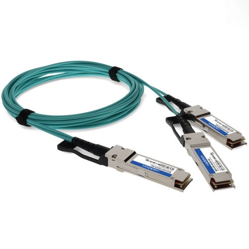 AddOn Networks MFS1S50-H010V-AO InfiniBand/fibre optic cable 393.7" (10 m) QSFP56 2x QSFP56 AOC Aqua color