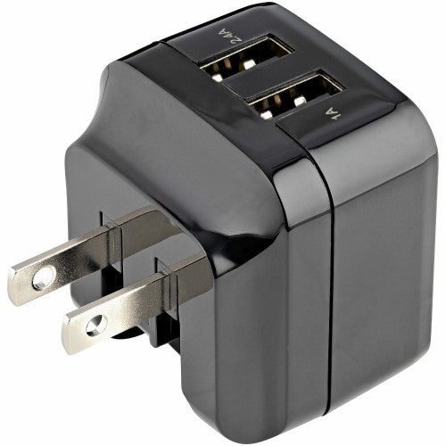 StarTech.com USB2PACUBK mobile device charger Universal Black AC Indoor
