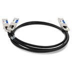 AddOn Networks CAB-D-2Q-200G-1M-AO InfiniBand/fibre optic cable 39.4" (1 m) 2xQSFP28 QSFP-DD Black, Silver