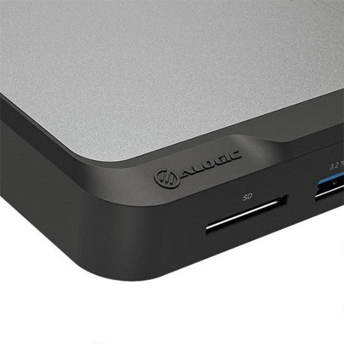 ALOGIC DUCD2 laptop dock/port replicator Wired USB 3.2 Gen 2 (3.1 Gen 2) Type-C Gray, Black