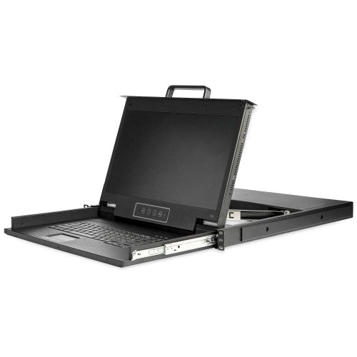 StarTech.com RKCONS17HD rack console 17.3" 1920 x 1080 pixels Steel Black 1U