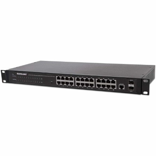 Intellinet 560917 network switch Managed Gigabit Ethernet (10/100/1000) 1U Black