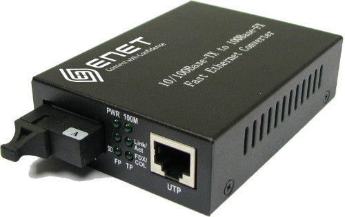 eNet Components ENMC-FGET-SFP network media converter 1000 Mbit/s Black