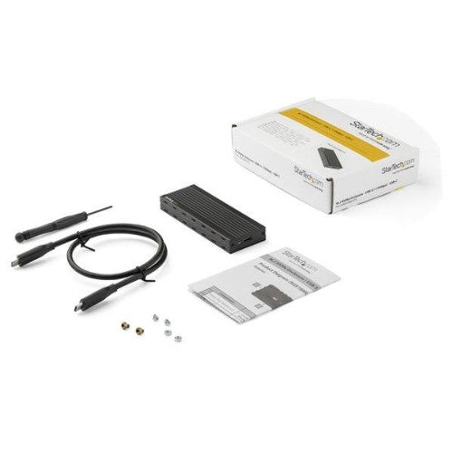 StarTech.com M2E1BMU31C storage drive enclosure SSD enclosure Black M.2