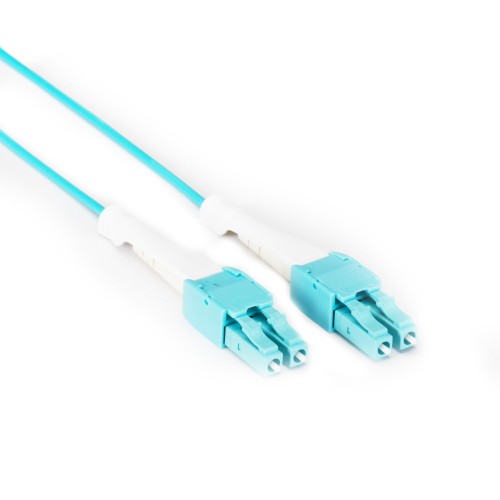 Black Box EFNT410-005M-LCLC InfiniBand/fibre optic cable 196.9" (5 m) LC OFNR Aqua color