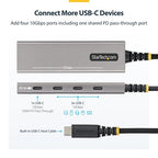 StarTech.com 309B-USBC-HUB interface hub USB 3.2 Gen 2 (3.1 Gen 2) Type-C 10000 Mbit/s Gray