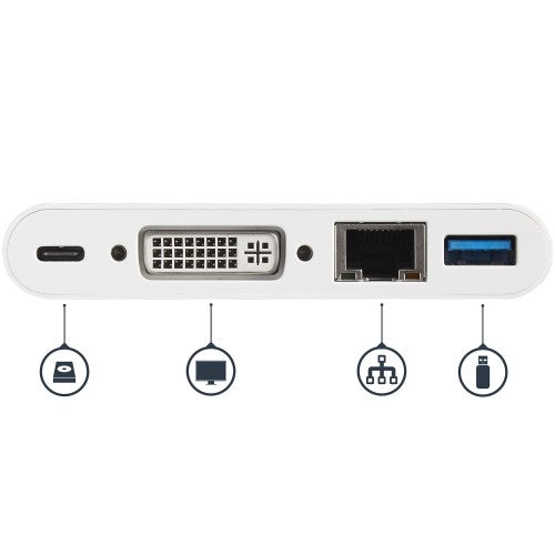 StarTech.com DKT30CDVPD laptop dock/port replicator Wired USB 3.2 Gen 1 (3.1 Gen 1) Type-C White