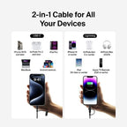 Belkin BoostCharge Pro USB cable USB 2.0 59.1" (1.5 m) USB C USB C/Lightning Black